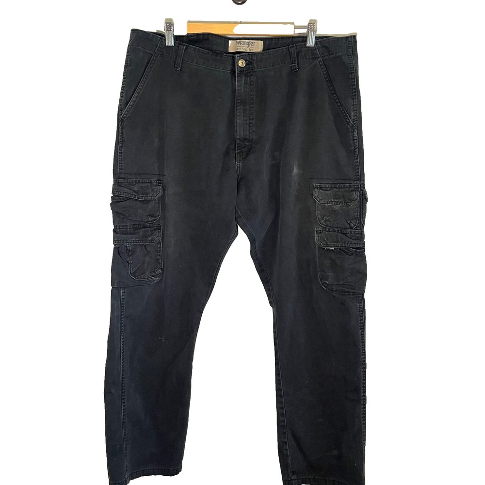 Neutral Wrangler Cargo Utility Pant 40" Grunge Skater Western Gorp Retro Y2K 80s